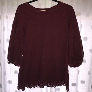 Altar’d State Burgundy Shirt